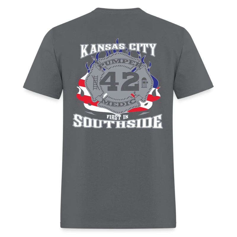 Kansas City Pumper 42 Medic Southside T Shirt - charcoal