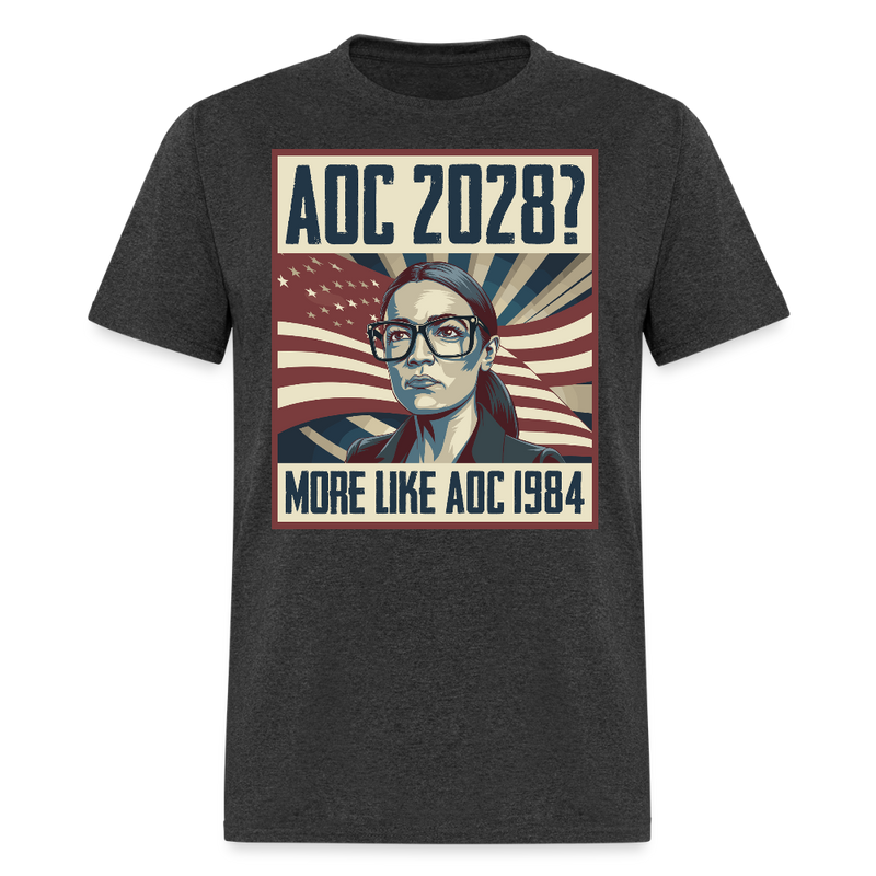 AOC 2028 More Like AOC 1984 T Shirt - heather black