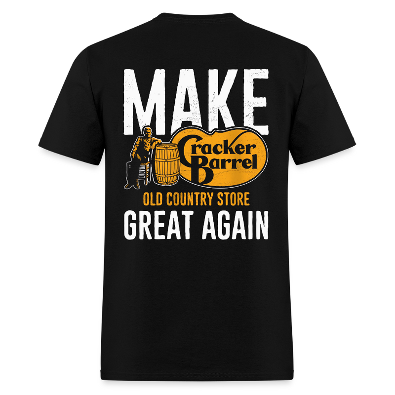 Make Cracker Barrel Great Again T Shirt - black
