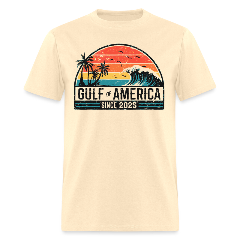 Gulf Of America Since 2025 Retro T Shirt - natural