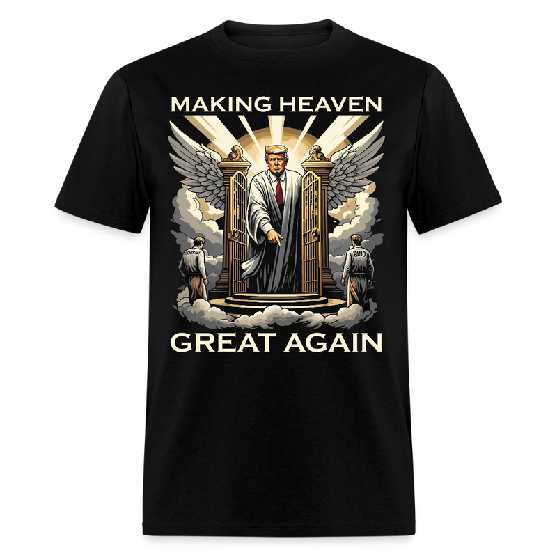 Trump Making Heaven Great Again T Shirt - black