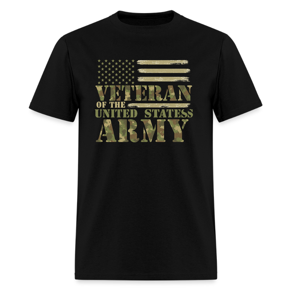 Veteran of The United States T Shirt - black