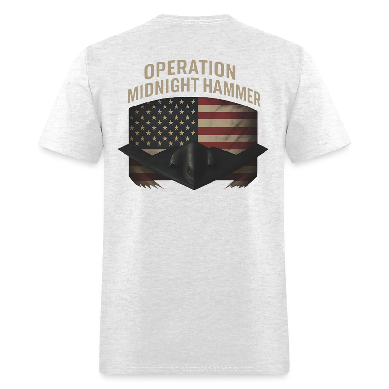 O.M.H Operation Midnight Hammer T Shirt - light heather gray