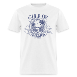 Gulf of America Vintage Ship's Wheel T Shirt - white
