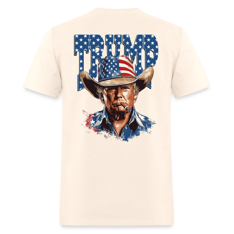 Red White And Trump Cowboy T Shirt - natural