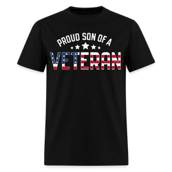 Proud Son of a Veteran T Shirt - 3 - black