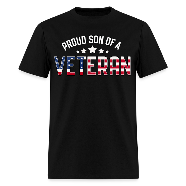 Proud Son of a Veteran T Shirt - 3 - black