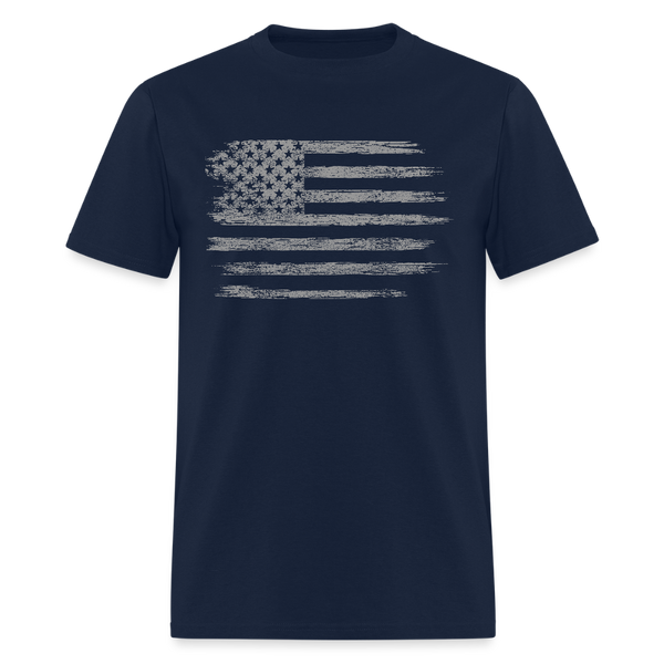 American Pride USA Flag T Shirt - navy