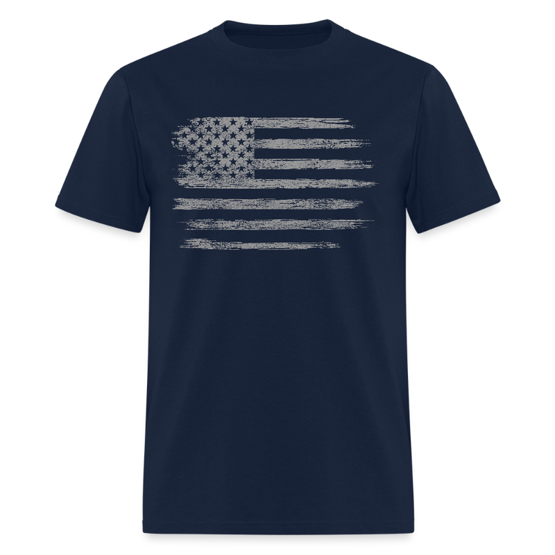 American Pride USA Flag T Shirt - navy