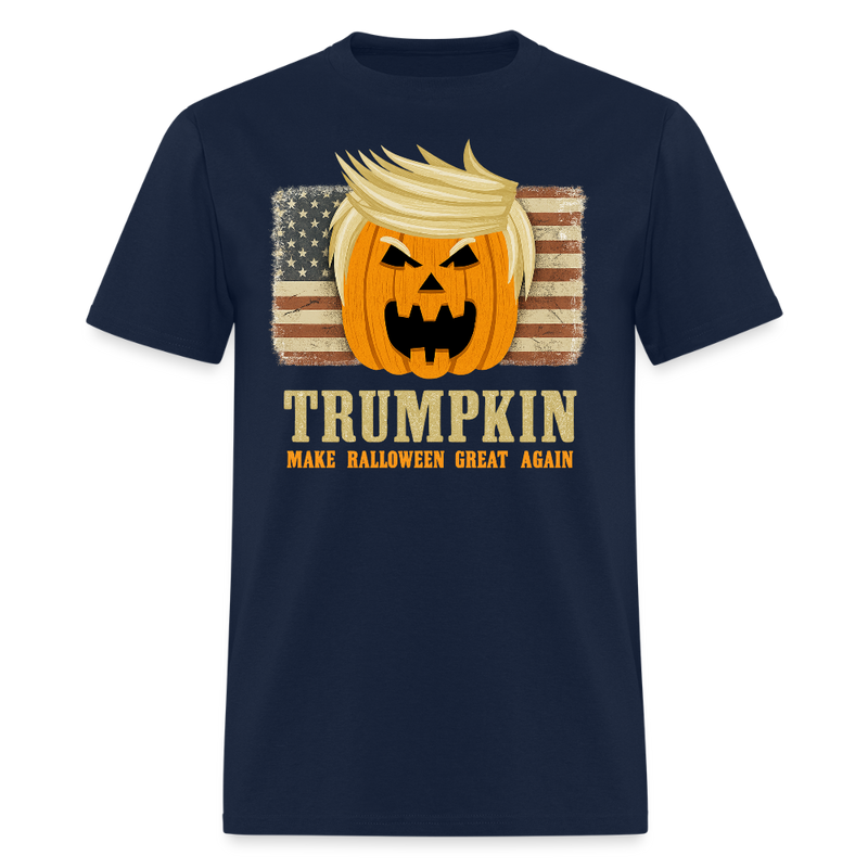Trumpkin Halloween T Shirt - 4 - navy
