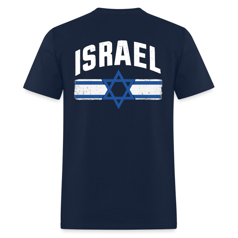 Israel Flag T Shirt - navy