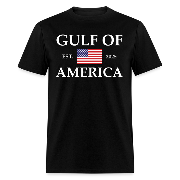 Gulf of America Est. 2025 Flag T Shirt - black