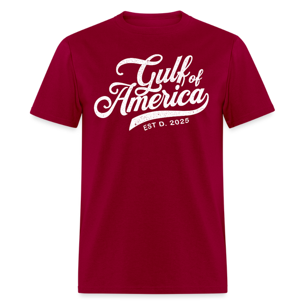 Gulf of America Vintage Estd. 2025 T Shirt - dark red