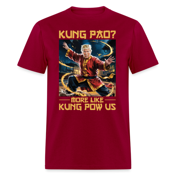 Kung Pao Trump T Shirt - dark red