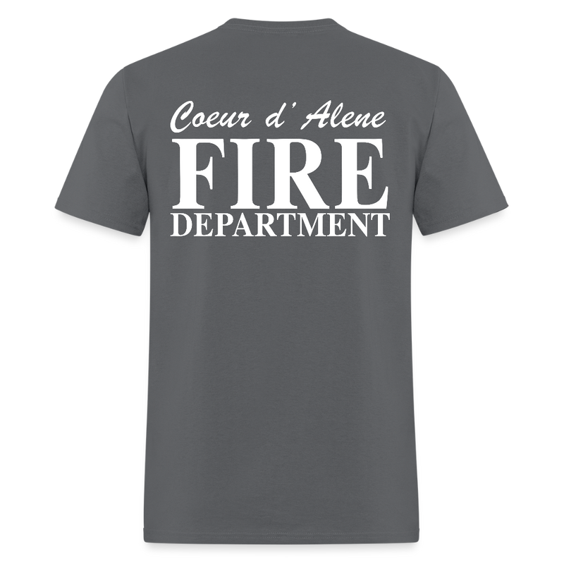 Fire Dept. Coeur D' Alene T Shirt - charcoal