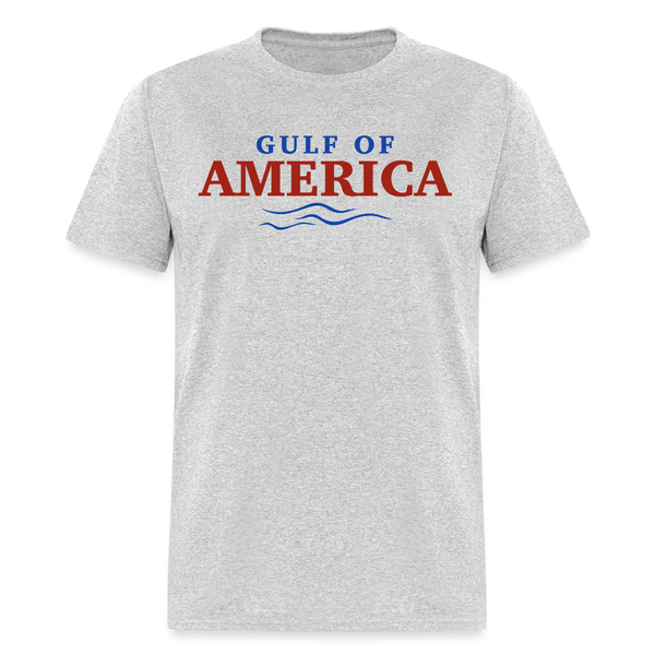 Gulf of America Wave T Shirt - heather gray
