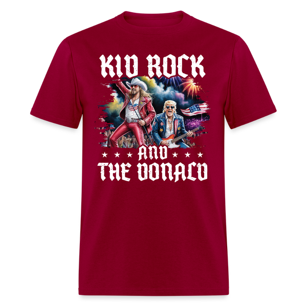 Kid Rock and Top Jock T Shirt - dark red