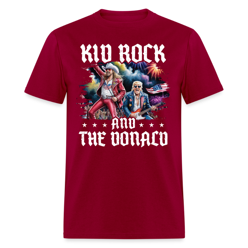 Kid Rock and Top Jock T Shirt - dark red