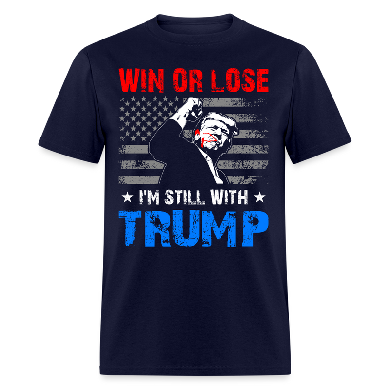 I'm Still With Trump T Shirt - navy