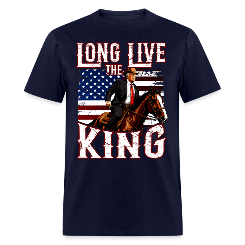 Long Live The King T Shirt - navy