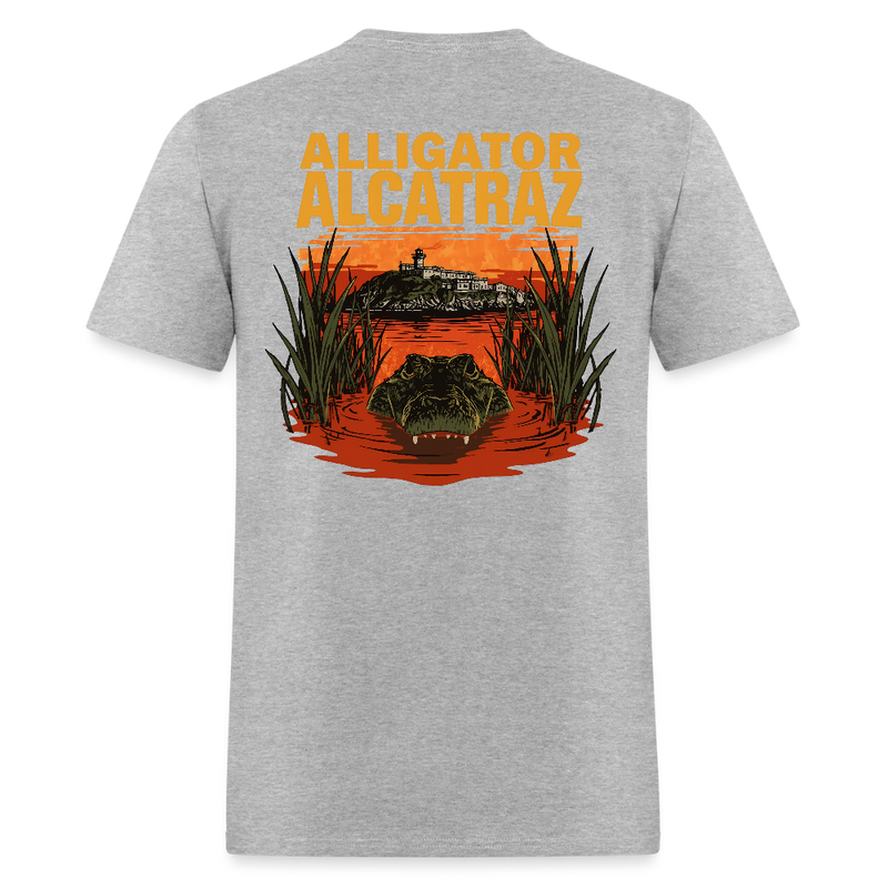 Alligator Alcatraz T Shirt - 6 - heather gray