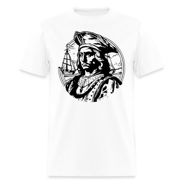 Happy Colombus Day T Shirt - 6 - white