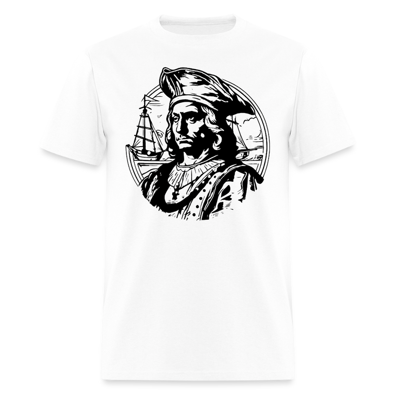 Happy Colombus Day T Shirt - 6 - white