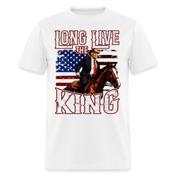 Long Live The King T Shirt - white