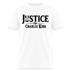 Justice for Charlie Kirk T Shirt - 2 - white