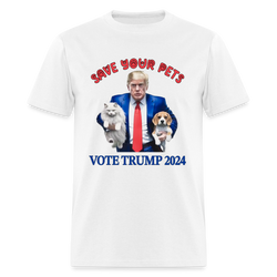 Save Your Pets Trump 2024 T shirt - white