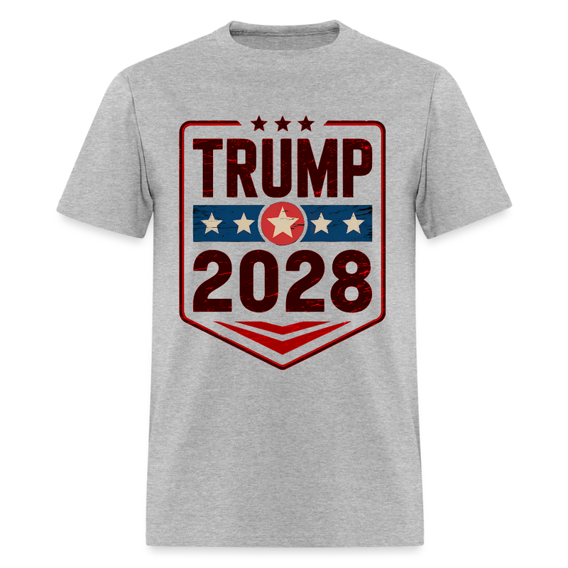 Trump 2028 Patriotic T Shirt - 3 - heather gray