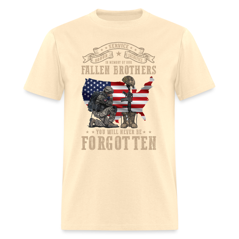 Honor Service Sacrifice In Memory Of Our T Shirt - natural