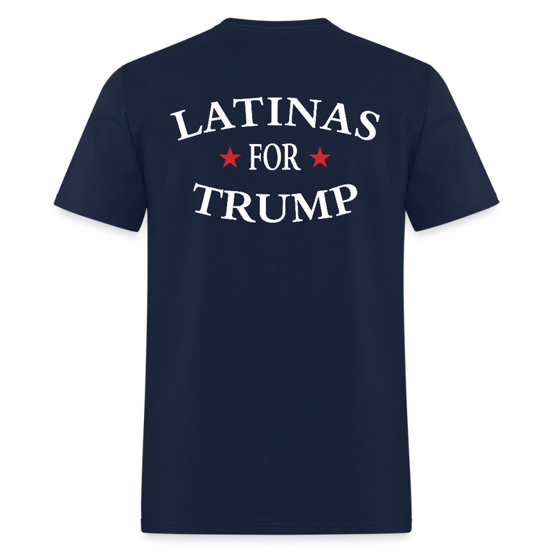 Latinas For Trump T Shirt - navy