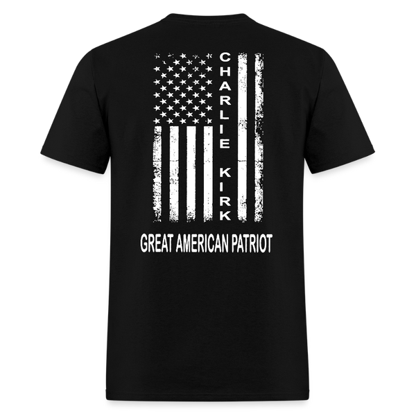 RIP Charlie Kirk Great American Patriot T Shirt - black