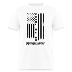 Charlie Kirk Great American Patriot T Shirt - white