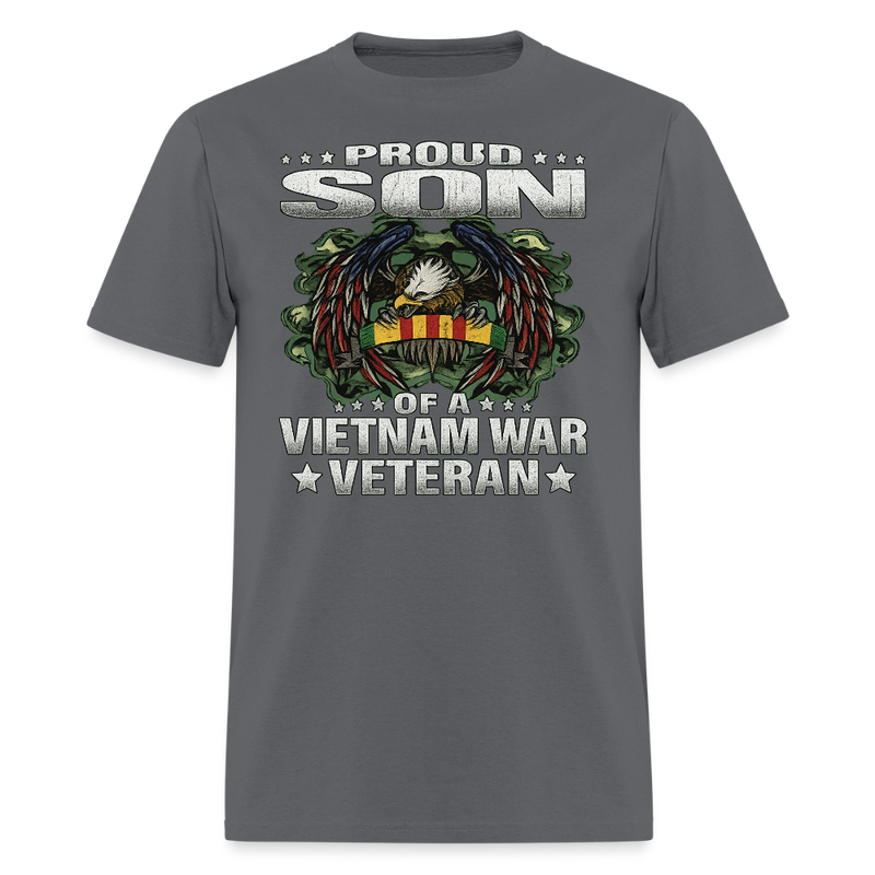 Son of Vietnam Veteran T Shirt - 3 - charcoal
