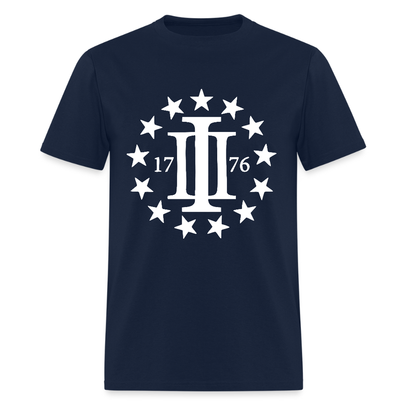 Three Percenters 1776 T Shirt - navy