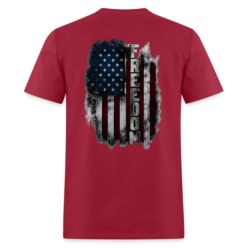 Freedom Patriotic T Shirt - dark red
