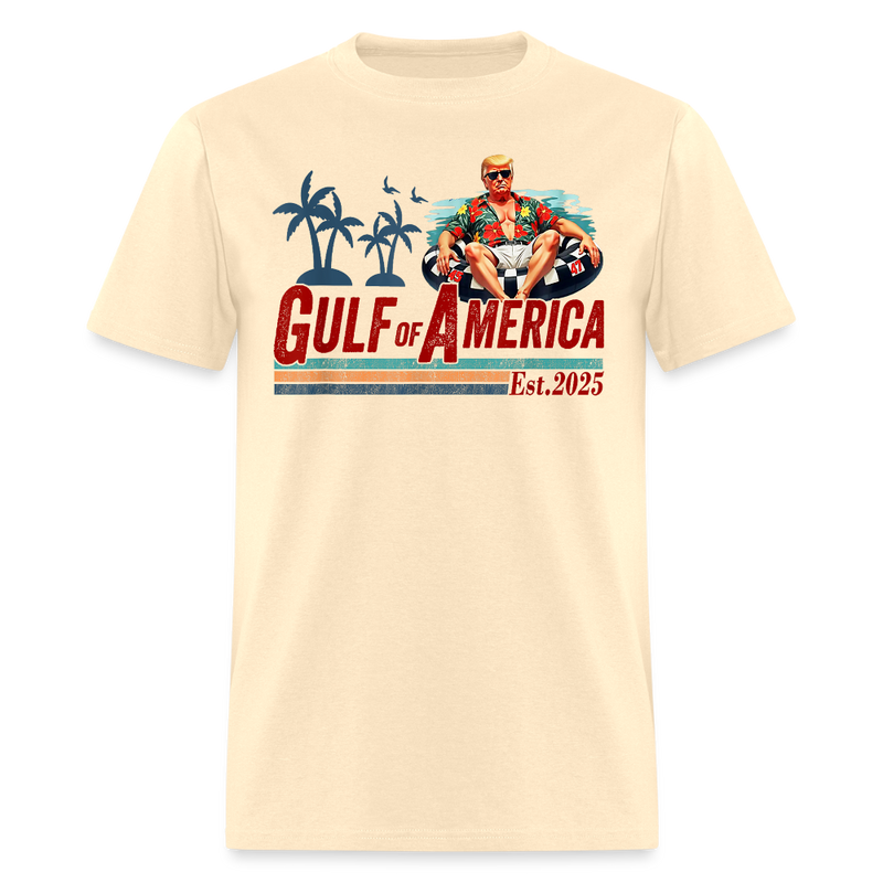 Trump Chillin' at the Gulf of America 2025 T Shirt - natural