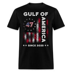 Gulf Of America Trump 47 T Shirt - black