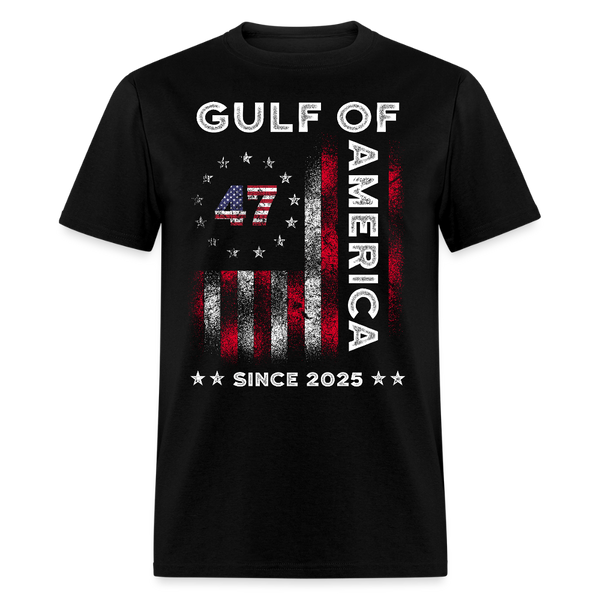 Gulf Of America Trump 47 T Shirt - black