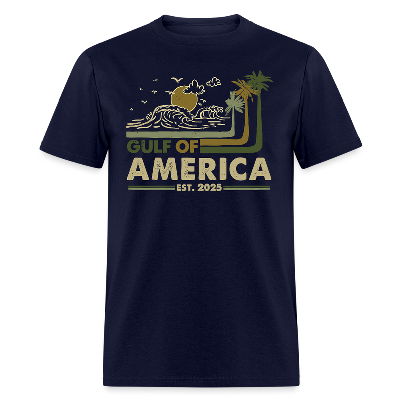 Vintage Gulf of America T Shirt - navy