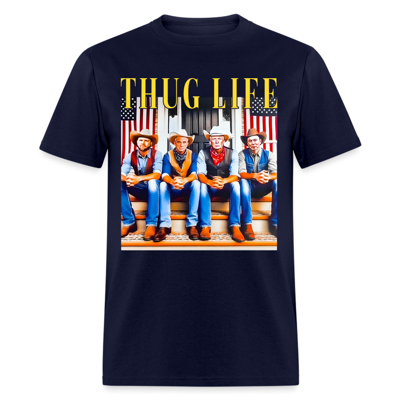 Thug Life Cowboy T-Shirt - navy