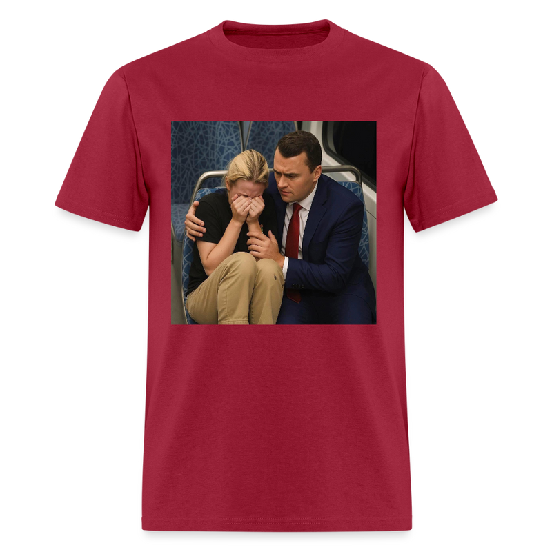 RIP Iryna Zarutska and Charlie Kirk T Shirt - dark red
