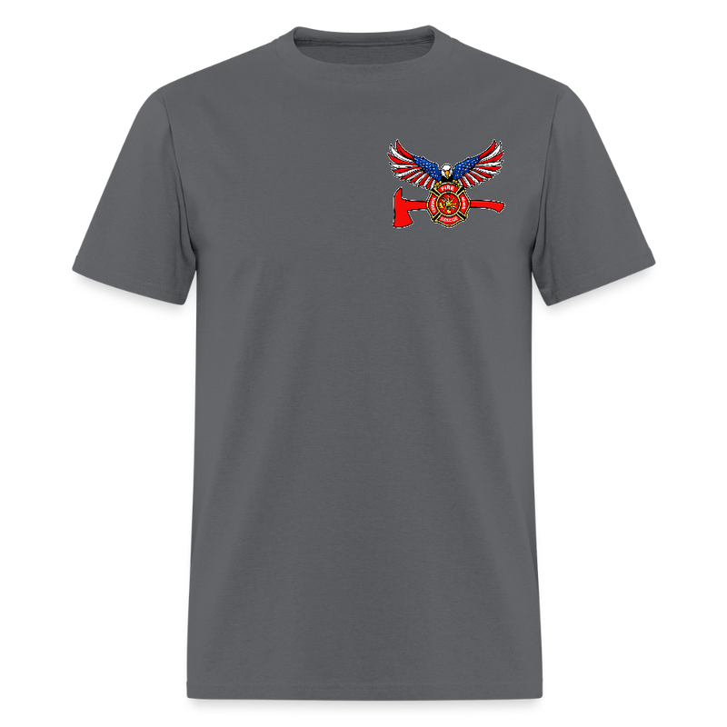 Firefighter Fire Courage Rescue Honor T Shirt - charcoal
