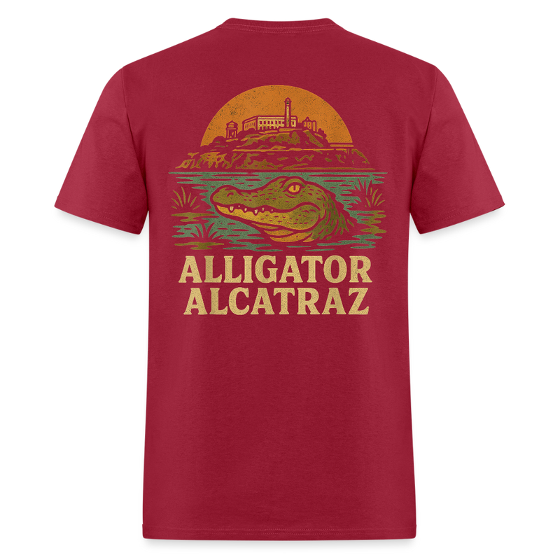 Alligator Alcatraz Everglades Florida T Shirt - dark red