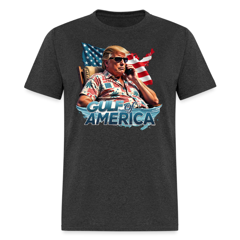 Gulf of America Trump Vacation T Shirt - heather black
