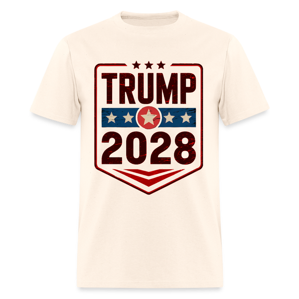 Trump 2028 Patriotic T Shirt - 3 - natural