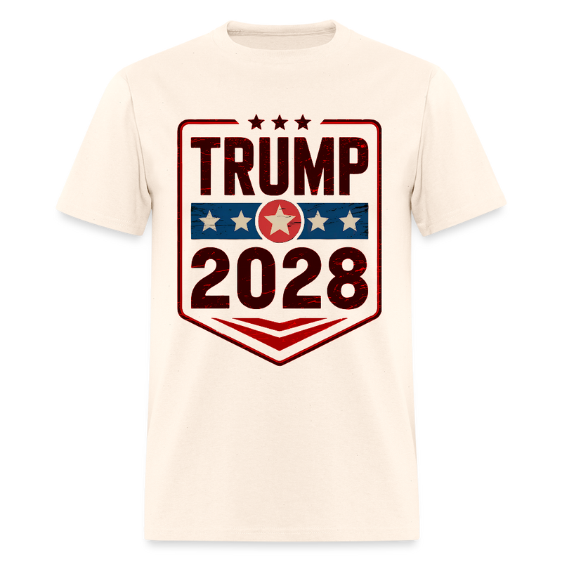 Trump 2028 Patriotic T Shirt - 3 - natural