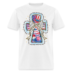 One Nation Under God America Coquette T Shirt - white